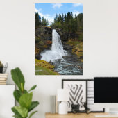 Noorse Poster voor watervallen (Thuiskantoor)