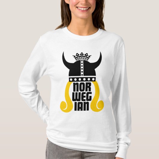 Noorse prinses Funny Dames Long hoeve T T-shirt (Voorkant)