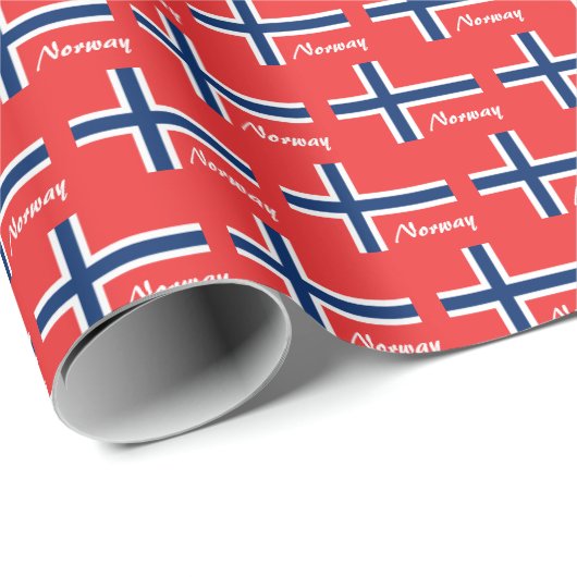 Noorse rappelpapier, Noorse vlag patriottisch Cadeaupapier (Rol Hoek)