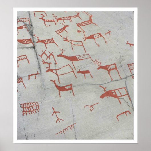 Noorse Rock Alta Fjord Poster (Voorkant)