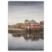 Noorse Rode Boat-huizen Klembord (Achterkant)