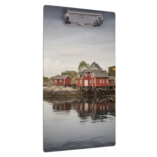 Noorse Rode Boat-huizen Klembord (Rechts)