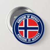 Noorse Ronde Emblem Button 7,6 Cm (Voorkant /achterkant)