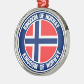 Noorse Ronde Emblem Metalen Ornament (Links)