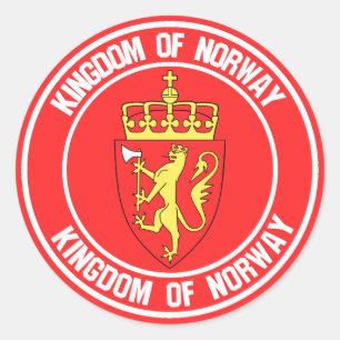Noorse Ronde Emblem Sticker