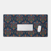 Noorse Rosemaling Bloemkunst Bureaumat (Keyboard & Muis)
