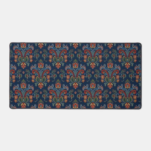 Noorse Rosemaling Bloemkunst Bureaumat (Voorkant)