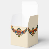 Noorse Rosemaling Bruiloft Bedankdoosjes (Geopend)