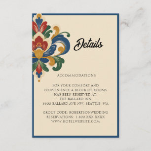 Noorse Rosemaling Bruiloft Details Bijlage
