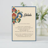 Noorse Rosemaling Bruiloft | Details Bijlage (Staand voorkant)