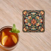 Noorse Rosemaling decoratieve volkskunst Kartonnen Onderzetters