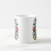 Noorse Rosemaling Moeder Mok - Elegante Bloem F (Center)