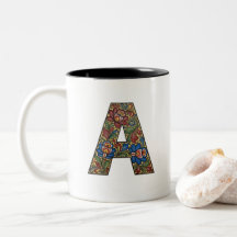 Noorse Rosemaling Noorwegen Initiaal A Mok