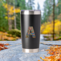 Noorse Rosemaling Noorwegen Initiaal A Tumbler