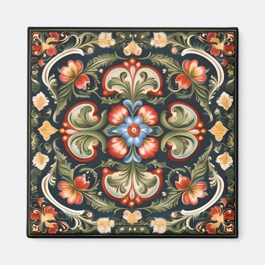 Noorse rozemarijn decoratief magneet (Voorkant)