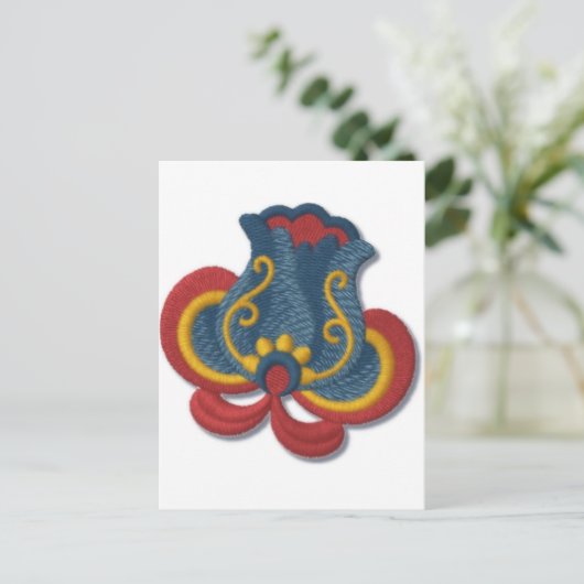 Noorse rozemarijntulp briefkaart (Staand voorkant)