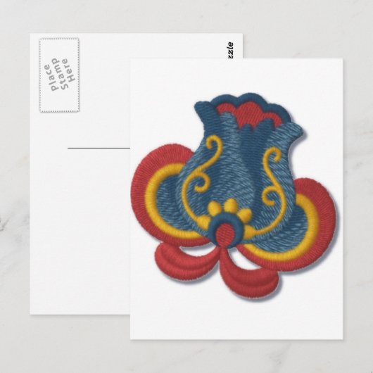 Noorse rozemarijntulp briefkaart (Voorkant / Achterkant)