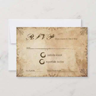 Noorse Saga Viking RSVP-antwoordkaart RSVP Kaartje