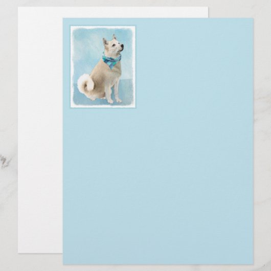 Noorse schilderij - Kute Original Dog Art (Voorkant / Achterkant)