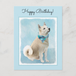 Noorse schilderij - Kute Original Dog Art Briefkaart