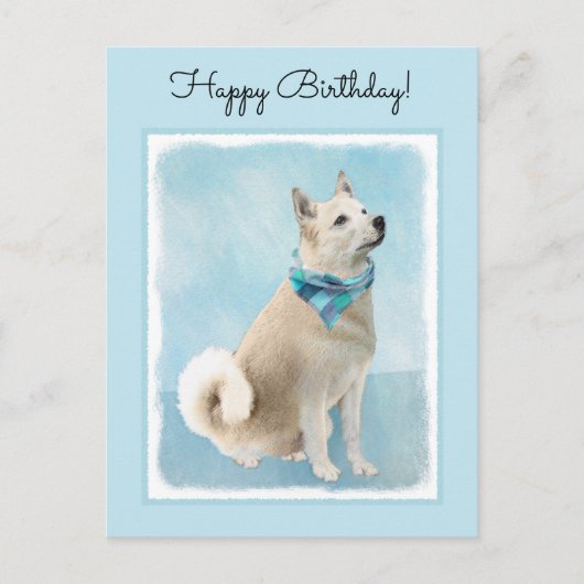 Noorse schilderij - Kute Original Dog Art Briefkaart (Voorkant)