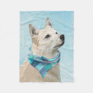 Noorse schilderij - Kute Original Dog Art Fleece Deken