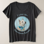 Noorse schilderij - Kute Original Dog Art Grote Maat T-shirt (Design voorkant)