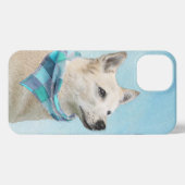 Noorse schilderij - Kute Original Dog Art iPhone Hoesje (Achterkant horizontaal)