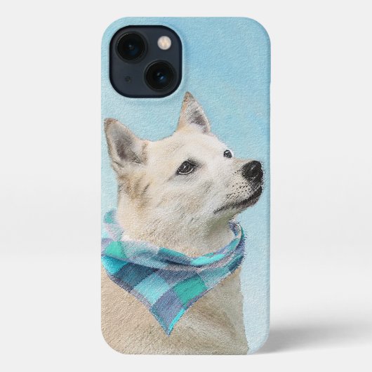 Noorse schilderij - Kute Original Dog Art iPhone Hoesje (Achterkant)