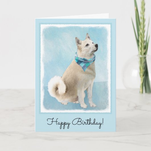 Noorse schilderij - Kute Original Dog Art Kaart (Voorkant)