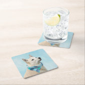 Noorse schilderij - Kute Original Dog Art Kartonnen Onderzetters (Insitu)