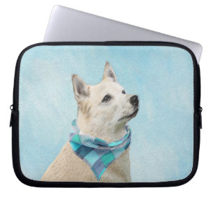 Noorse schilderij - Kute Original Dog Art Laptop Sleeve