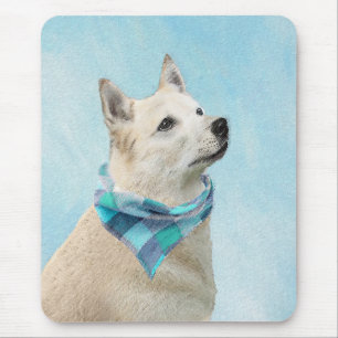Noorse schilderij - Kute Original Dog Art Muismat