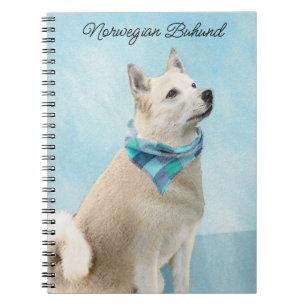 Noorse schilderij - Kute Original Dog Art Notitieboek