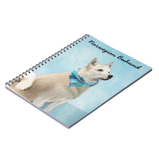 Noorse schilderij - Kute Original Dog Art Notitieboek (Linkerzijde)