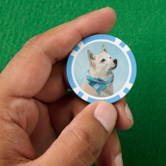 Noorse schilderij - Kute Original Dog Art Poker Chips (Hand)