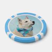 Noorse schilderij - Kute Original Dog Art Poker Chips (Enkel)