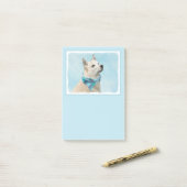 Noorse schilderij - Kute Original Dog Art Post-it® Notes (Op bureau)
