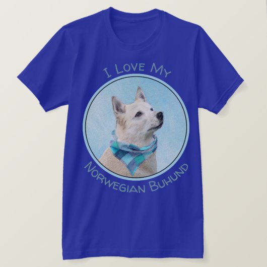 Noorse schilderij - Kute Original Dog Art T-shirt (Design voorkant)
