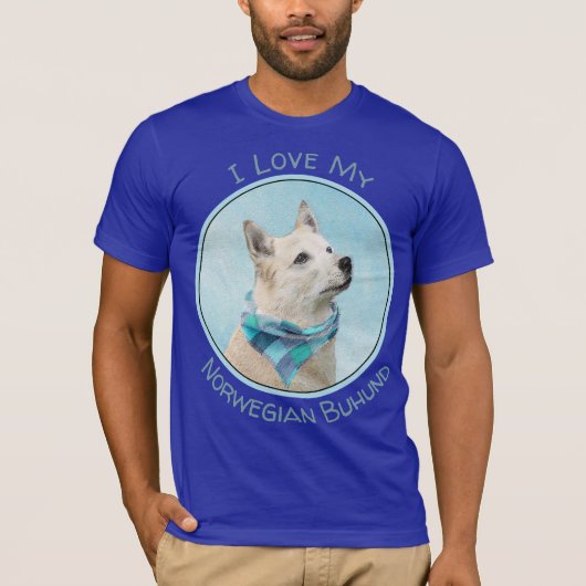 Noorse schilderij - Kute Original Dog Art T-shirt (Voorkant)