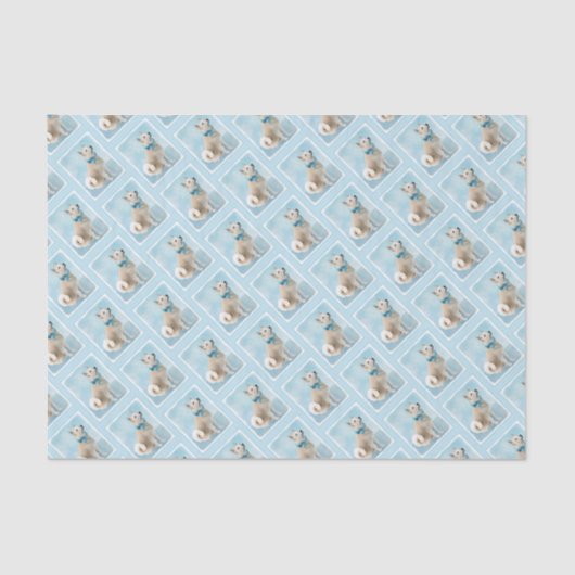 Noorse schilderij - Kute Original Dog Art Tissuepapier (Voorkant)