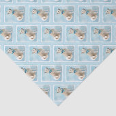 Noorse schilderij - Kute Original Dog Art Tissuepapier (Detail)