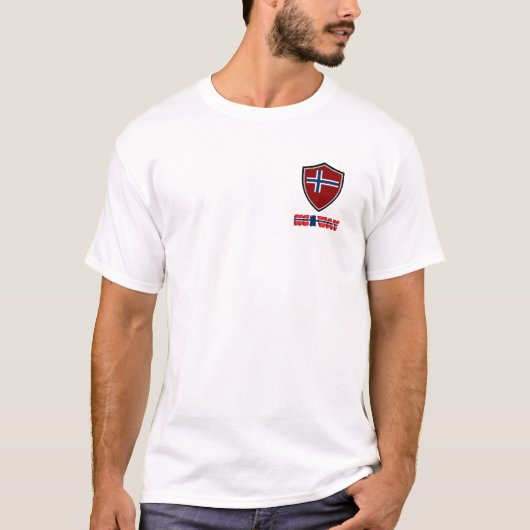 Noorse schildvlag T-Shirt (Voorkant)