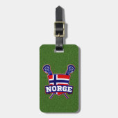 Noorse Sjabloon Lacrosse Bagagelabel (Voorkant verticaal)
