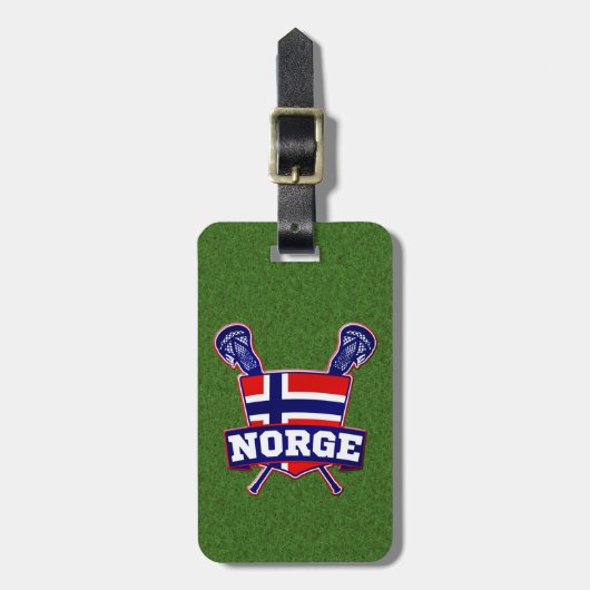 Noorse Sjabloon Lacrosse Bagagelabel (Voorkant verticaal)