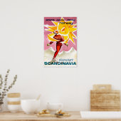 Noorse skiposter poster (Keuken)