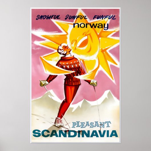 Noorse skiposter poster (Voorkant)