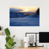 Noorse sneeuw poster (Thuiskantoor)
