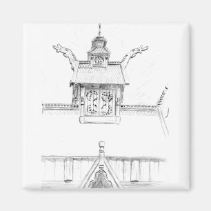 Noorse Stave Church Magneet