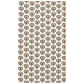 Noorse Sticker voor rosemaling Folk Art Heart Tafelkleed (Voorkant)